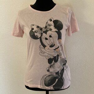 Disney  Minnie Mouse Tee Shirt  Girls Size 14  Pink Fun Whimsical  Feminine Soft